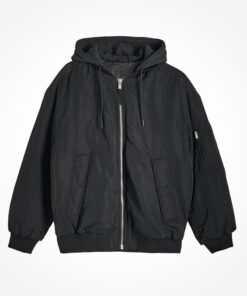 Bomber Jacket with Hood